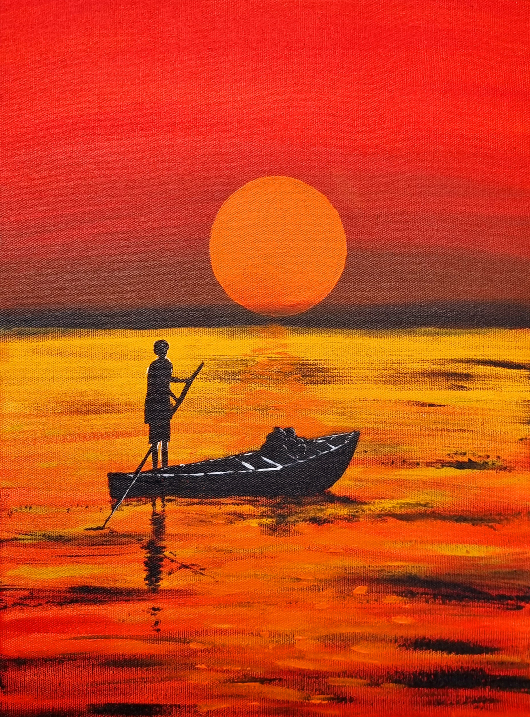 Boat in red1